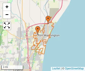 Area schools map